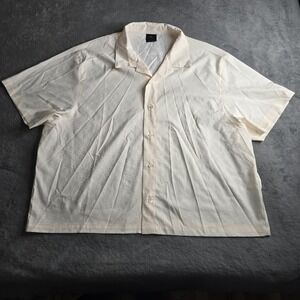 Nike Jordan 23 Monogram Shirt Mens 3XL Cream Button-Up DX9681-110